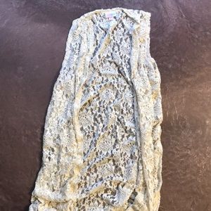 Cream lace Lularoe Joy